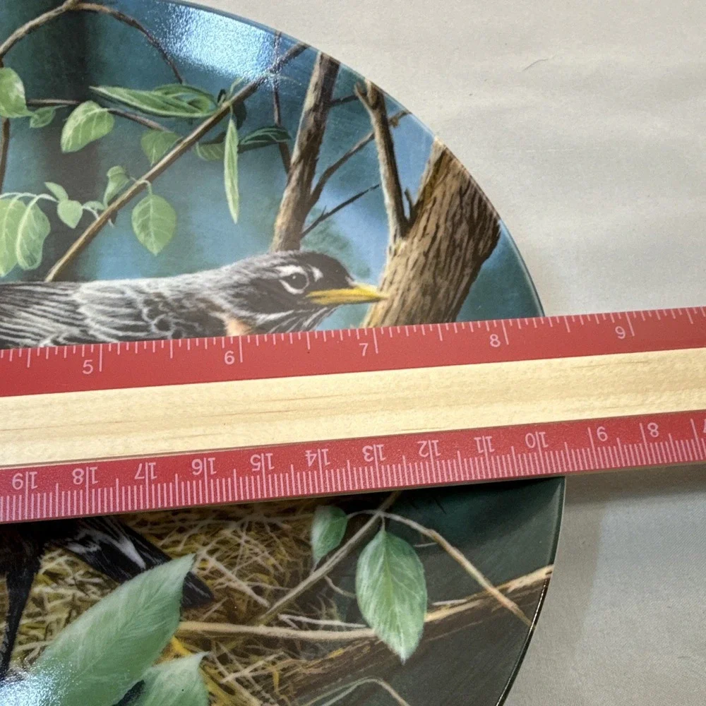 1986 Knowles Britannica Birds of Your Garden Robin Plate 6687A 10in China